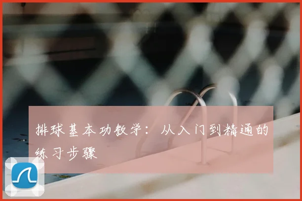 排球基本功教学：从入门到精通的练习步骤
